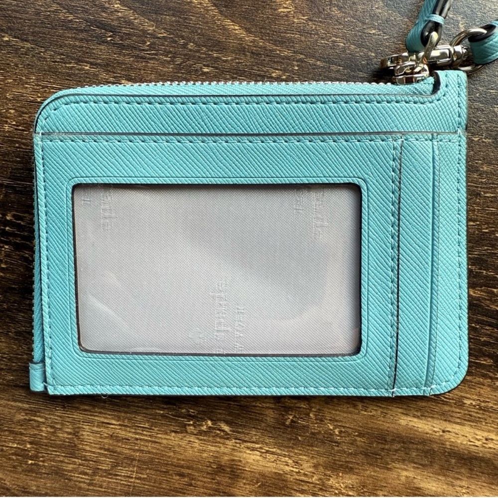 kate spade new york Zip Card Holder Wristlet in Blue - Picture 11 of 12